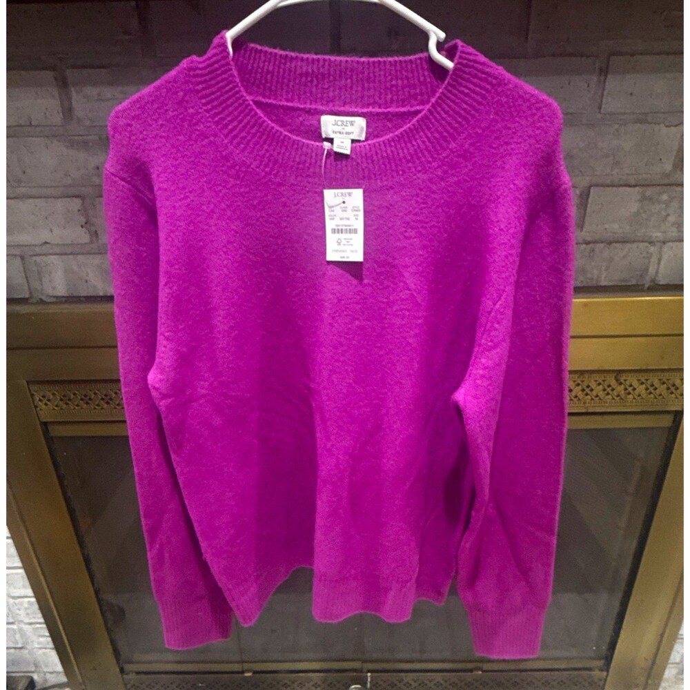 J.CREW Extra-Soft Purple Crewneck Pullover Sweater Women’s M CN405